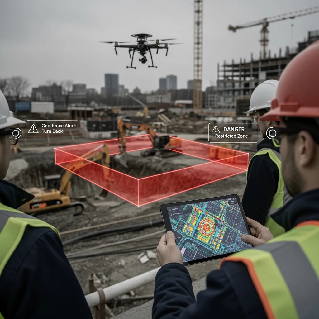 AI-driven geo-fences create dynamic safety zones to prevent workers from entering restricted or hazardous areas on construction sites.