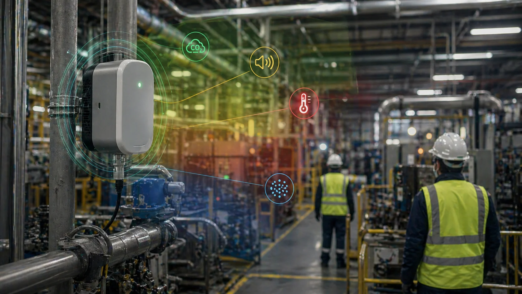 AI safety systems send instant alerts to workers and supervisors about overheating machines, chemical leaks, or unsafe behavior to prevent accidents.