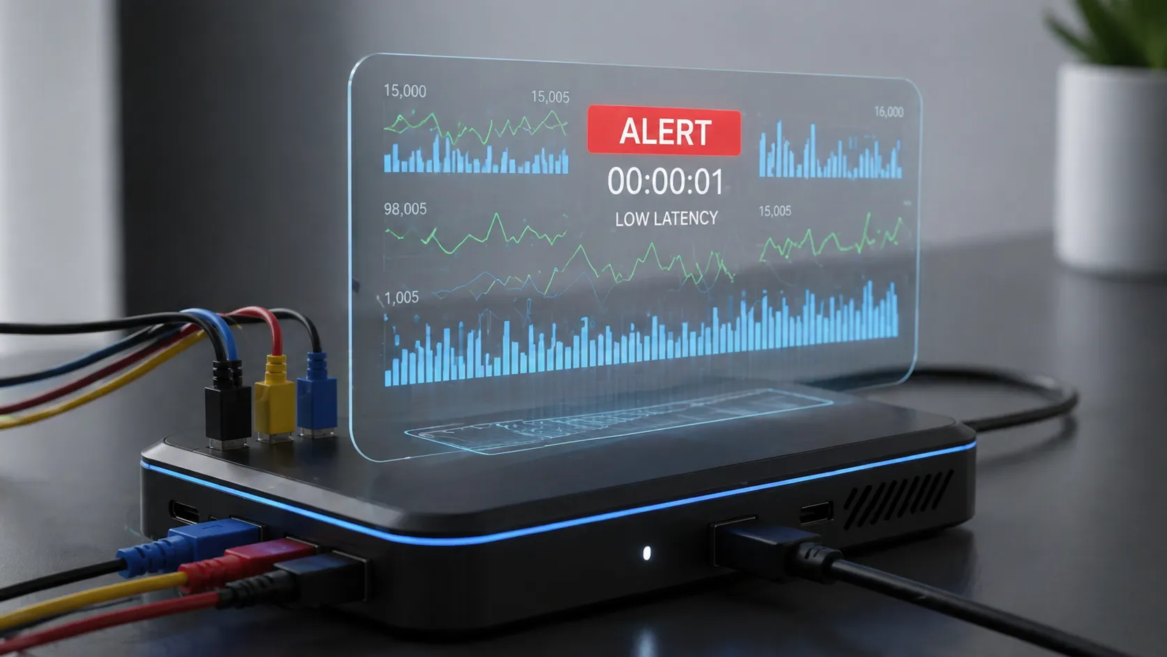 Edge AI devices delivering instant low-latency anomaly detection alerts for factory floor real-time decision support.