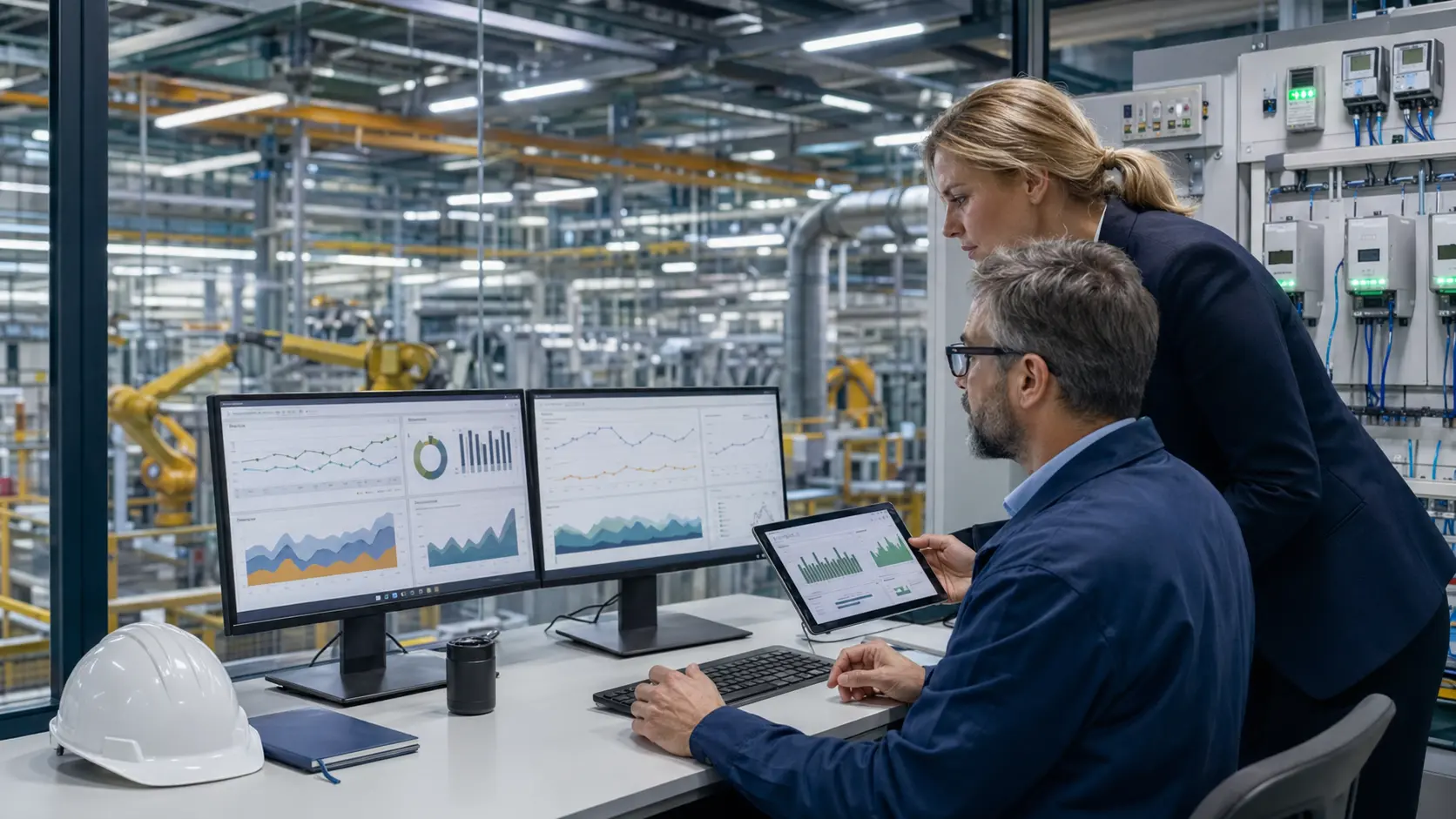 Automated compliance reporting for ISO 50001 and CSRD ESG regulatory requirements.