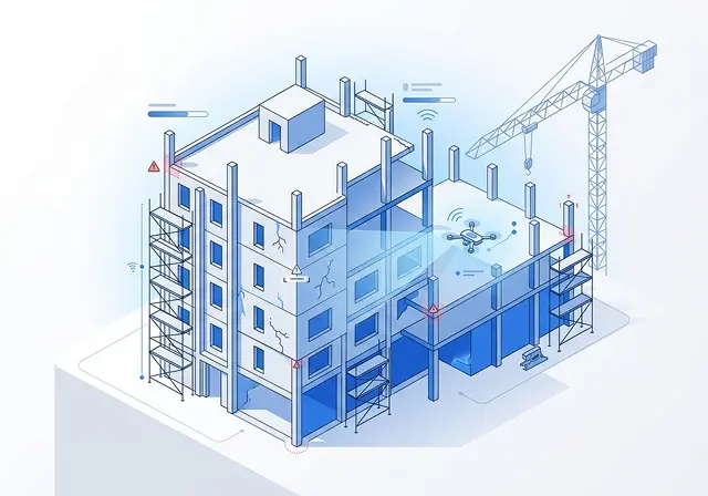 Construction AI inspection for production stages and digital records
