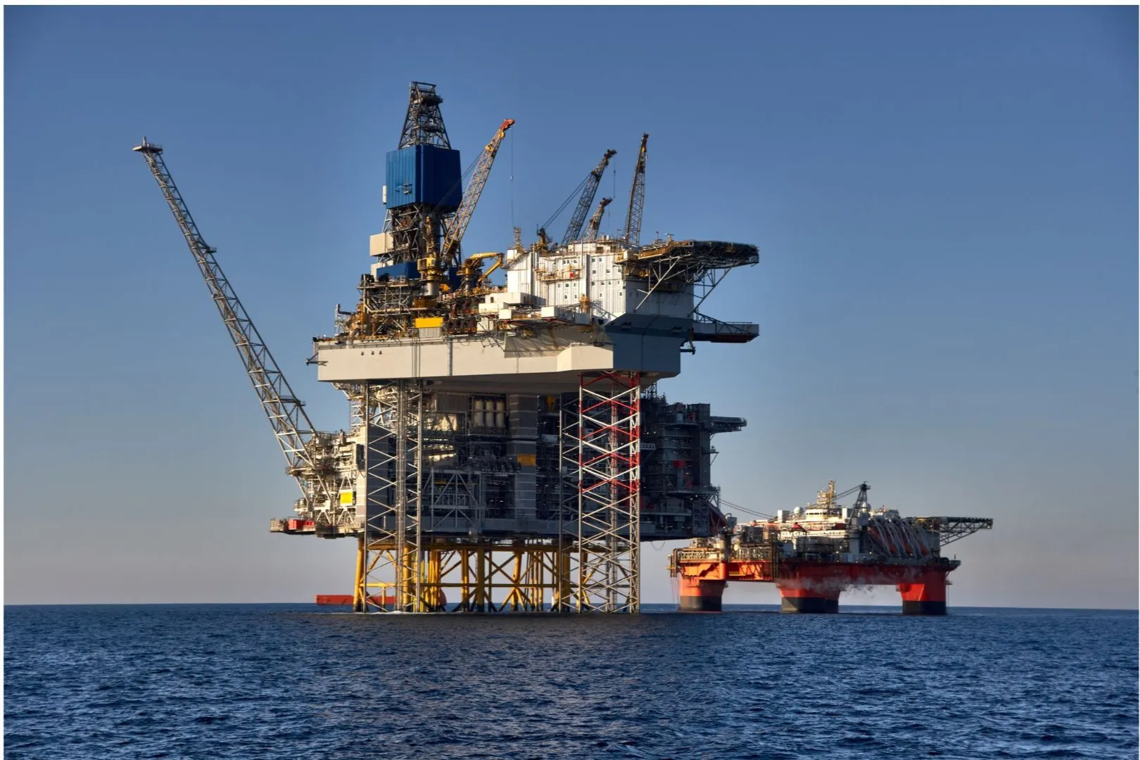 AI inspection of offshore and marine assets identifying corrosion, coating failures, leaks, and structural damage in marine environments.