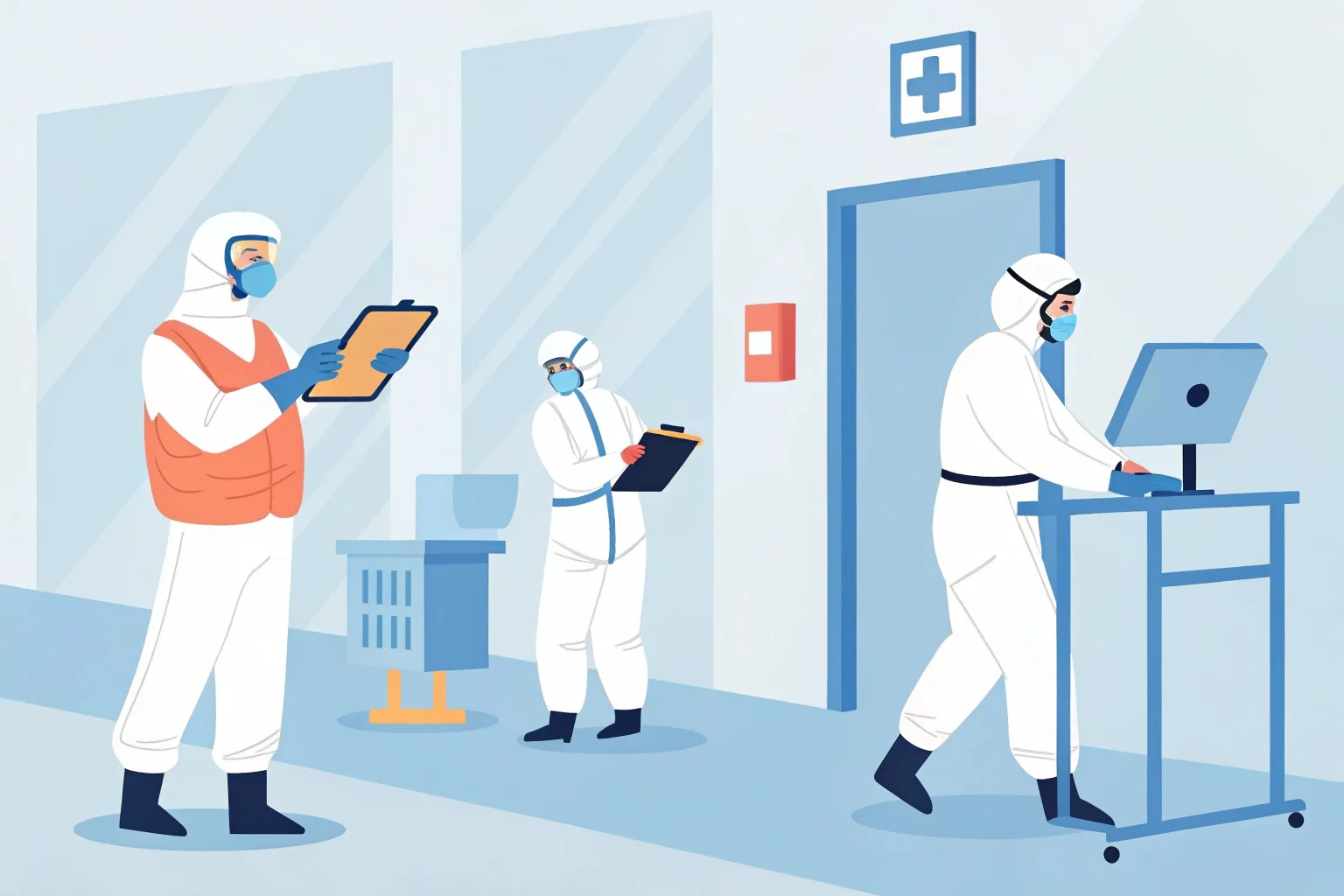 AI people counting in healthcare facilities to manage occupancy and ensure patient safety.