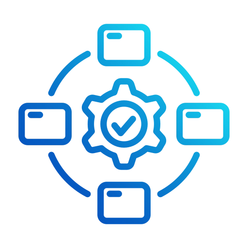 Icon of Open, composable integrations connecting industrial systems and data platforms through APIs for seamless analytics and automation.
