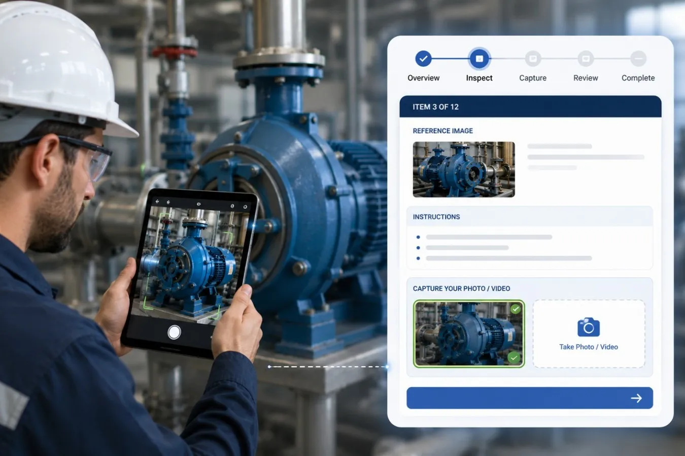 Asset & Checklists - Mobile AI inspection checklist and asset setup.