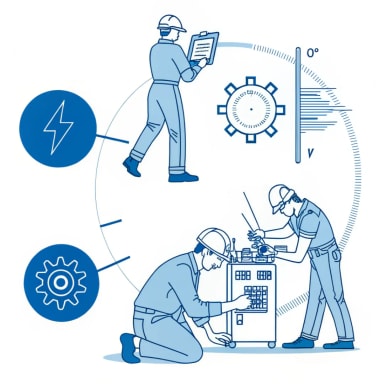 Icon representing quality, throughput, and OEE gains from stable, reliable assets.