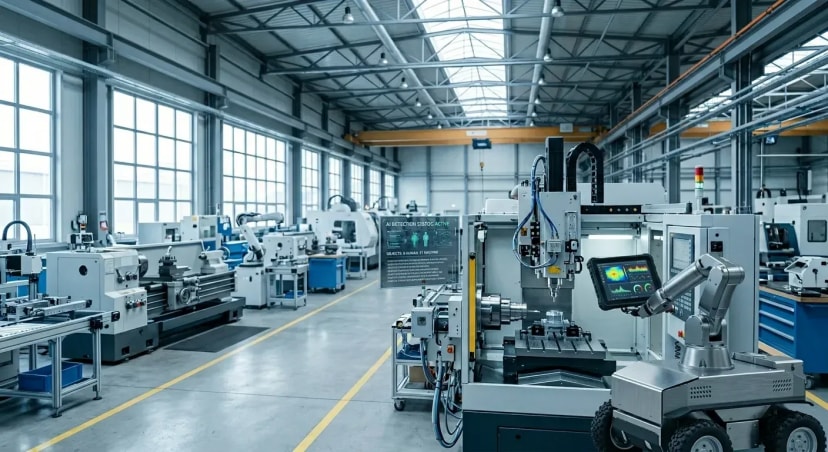 AI predictive maintenance factory floor condition monitoring deployment