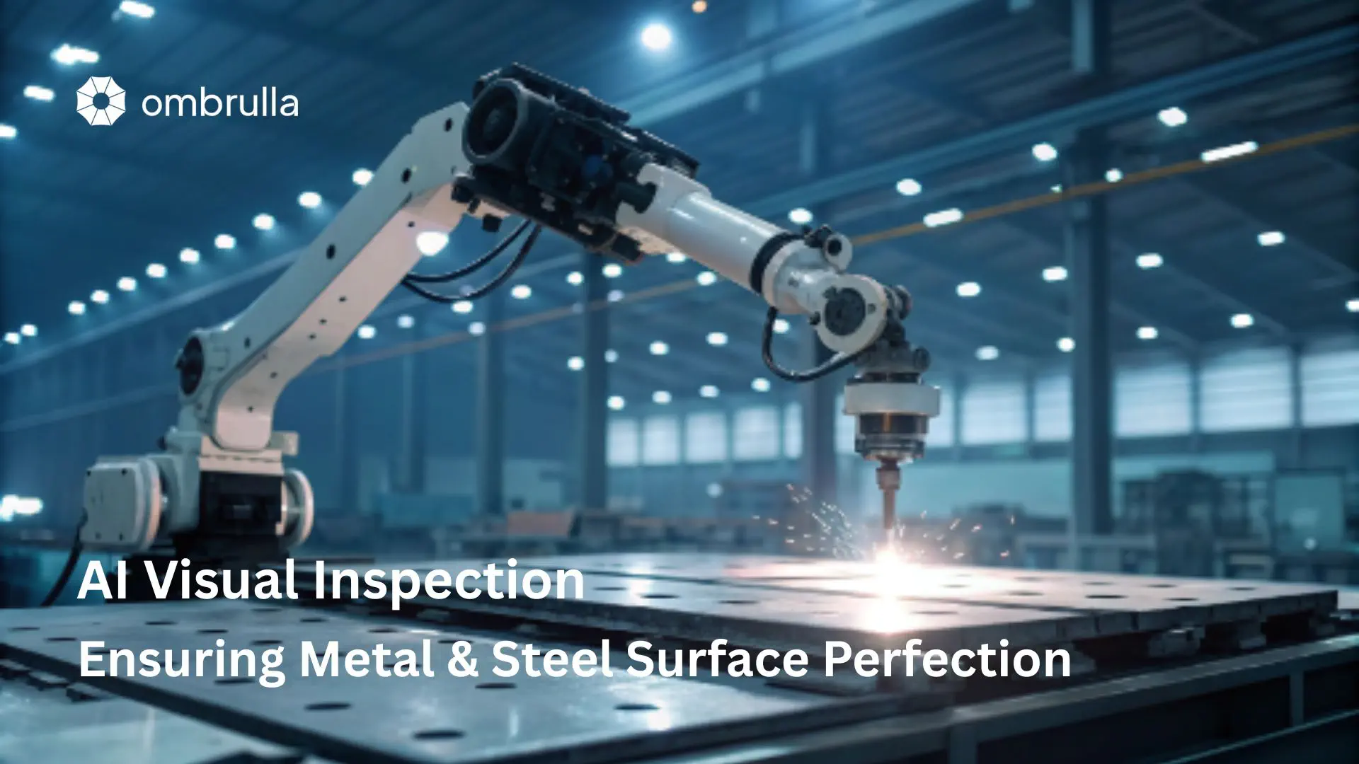 Banner showing AI infrastructure inspection using drones, rovers, and mobile devices for automated defect detection
