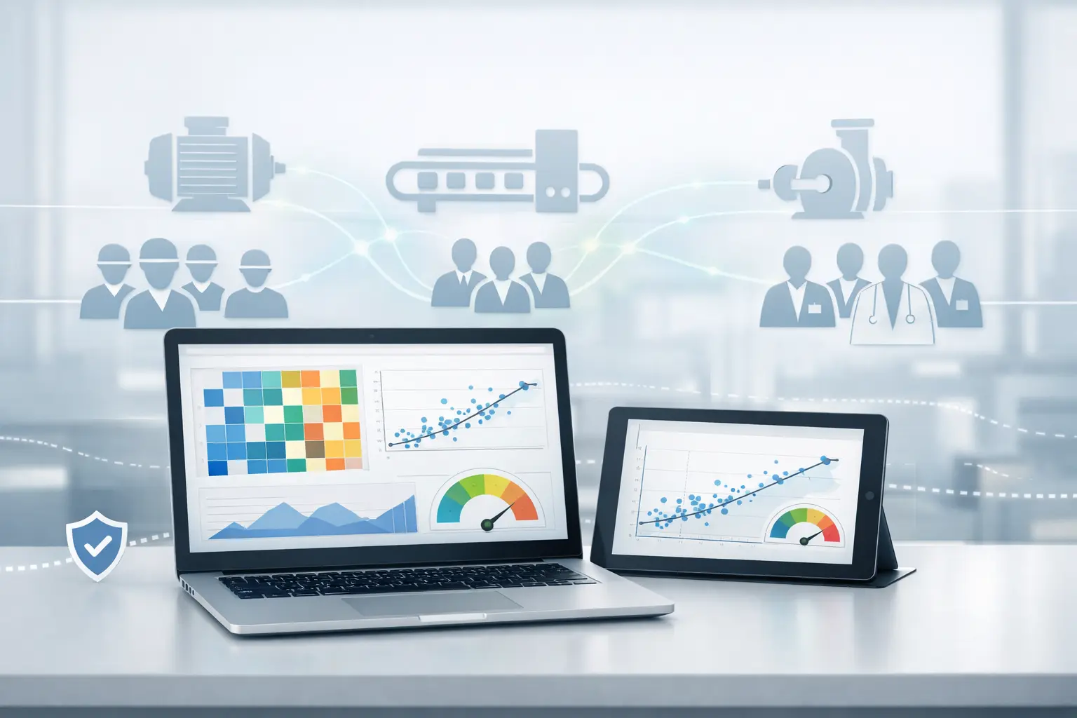 Asset uptime and reliability dashboard
