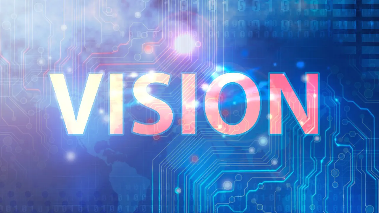 Illustration of AI-driven innovation symbolizing efficiency, sustainability, and equitable growth for a better quality of life.