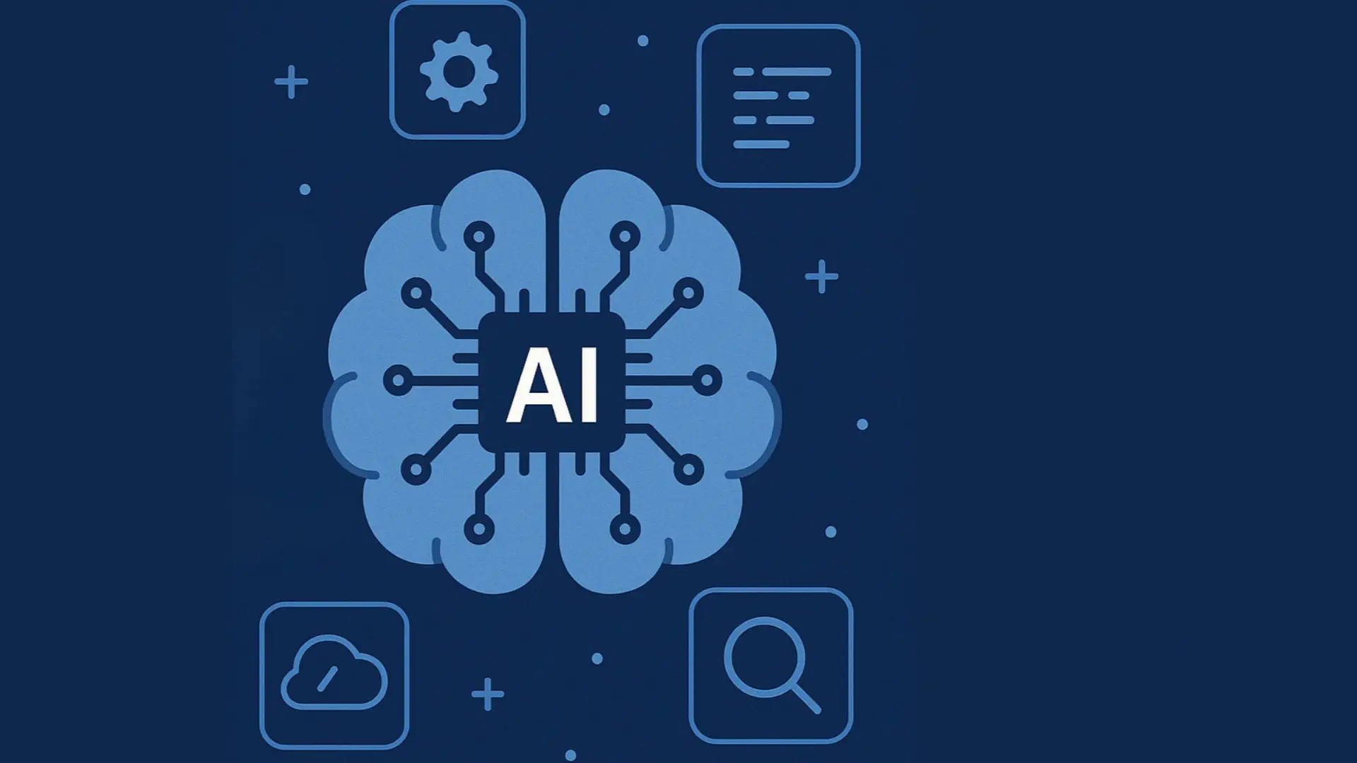 Banner showing custom AI development solutions delivering business efficiency and competitive advantage