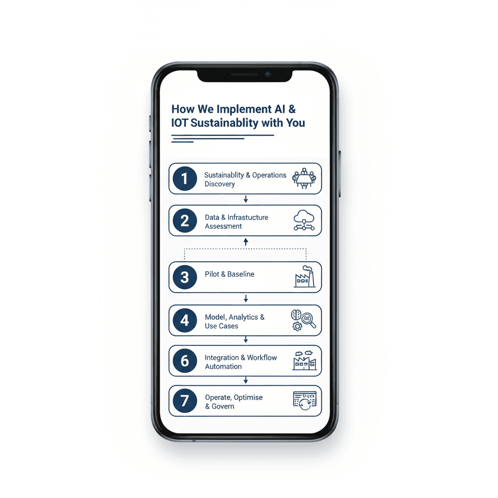 How We Implement AI & IoT Sustainability with You