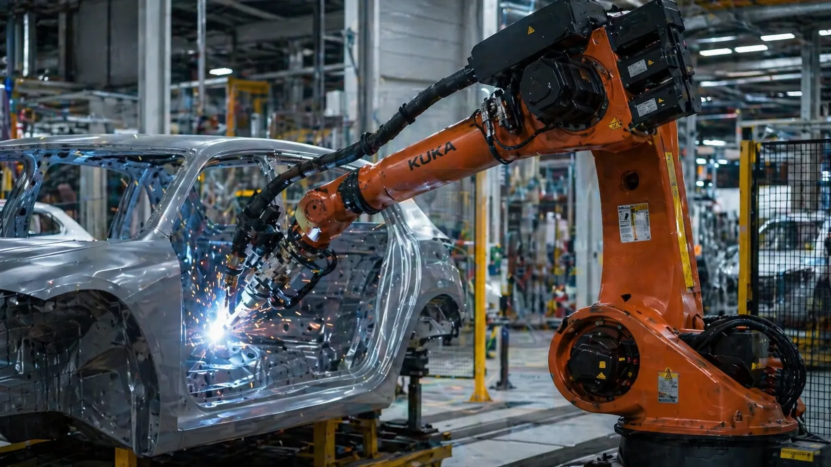 Digital diagnostic dashboard displaying robotic arm joint gearbox health and vibration analysis