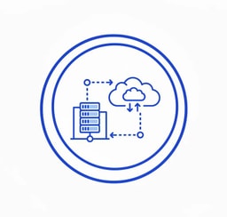 Hybrid edge deployment icon