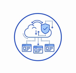 Cloud deployment icon