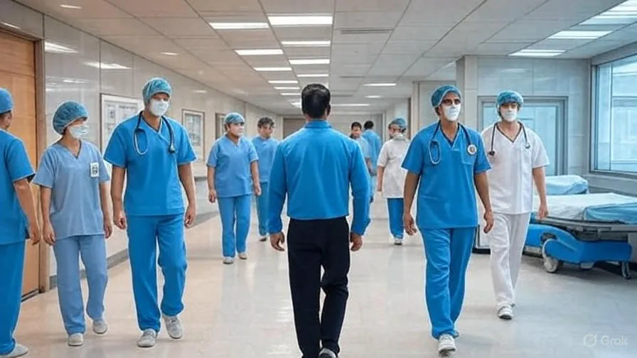 AI people counting in healthcare facilities to manage occupancy and ensure patient safety.