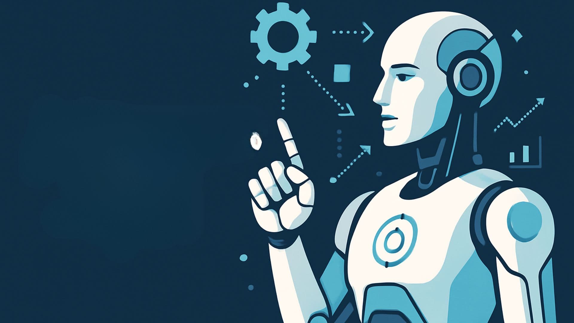 Image name: custom-agentic-ai-solutions-banner Alt text: Banner showing enterprise AI agents working across connected systems, representing secure, scalable agentic AI solutions for businesses