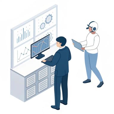 AI agent analyzing real-time operational data and recommending next actions to improve KPI performance