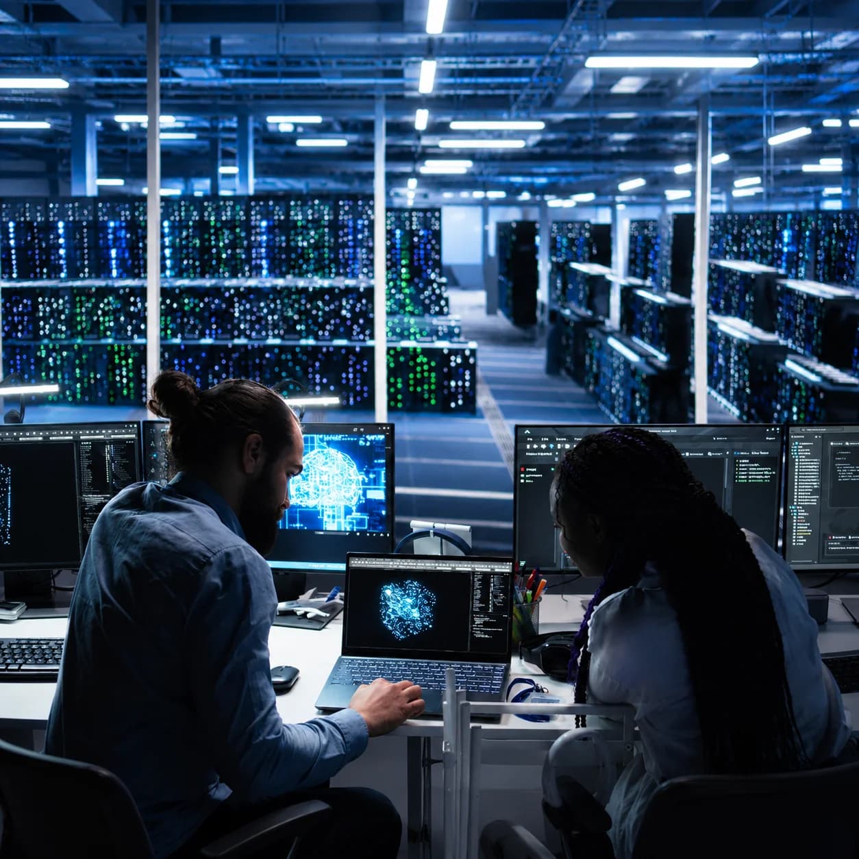 Centralised on-prem AI visual inspection deployment using shared GPU infrastructure for inspection processing.
