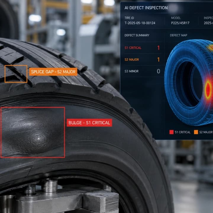 Watch AI Inferencing real-time defect detection interface