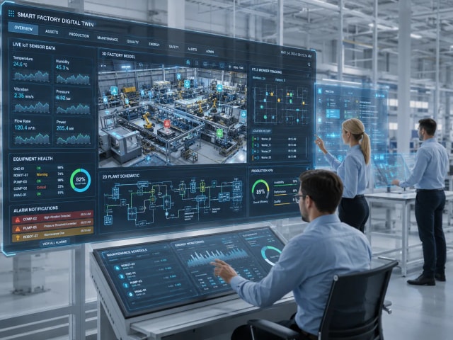 PETRAN industrial digital twin live operations view