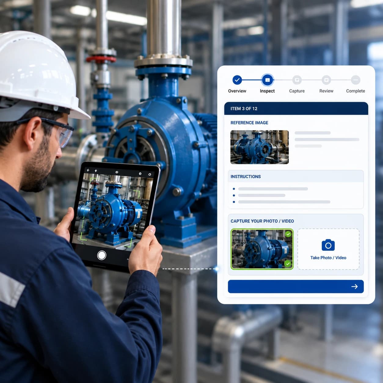 Asset & Checklists - Mobile AI inspection checklist and asset setup.