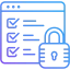 Icon for Security, Privacy & Compliance in AI.
