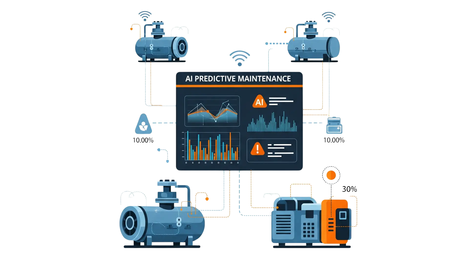 AI Predictive Maintenance for Compressors and Generators